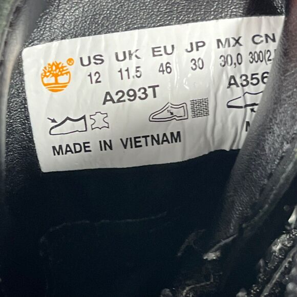 Timberland men's district Back Leather Zip Up Ankle Boots Size 12 - Picture 7 of 12